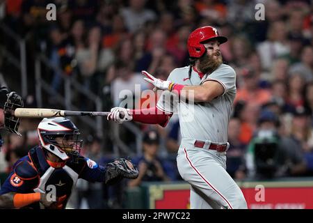 Philadelphia Phillies' Trea Turner during the fifth inning of a baseball  game, Friday, June 9, 2023, in Philadelphia. (AP Photo/Matt Rourke Stock  Photo - Alamy