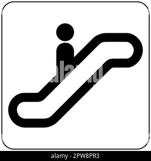 Pictogramme de l'escalator du ministère des Transports Banque D'Images