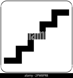 Pictogramme des escaliers du ministère des Transports Banque D'Images