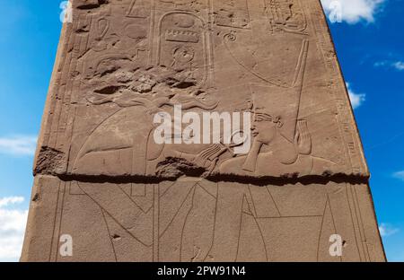 Temple de Satet sur l'île Éléphantine à Assouan, Égypte Banque D'Images