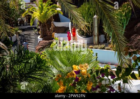 Lagomar, ancien domicile de l'acteur Omar Sharif à Nazaret, Lanzarote, îles Canaries, Espagne Banque D'Images