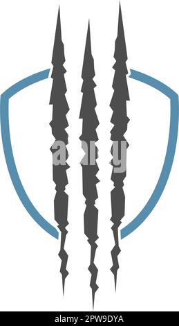 Logo en forme de griffe Illustration de Vecteur