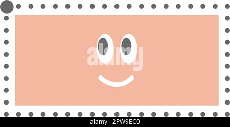 Forme rectangulaire en pointillés pour tracer des lignes pour les enfants d'âge préscolaire et de maternelle pour la pratique du dessin Illustration de Vecteur