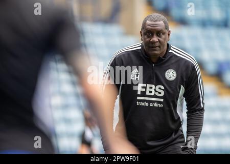 Leicester, Royaume-Uni. 29th avril 2023. Emile Heskey pendant le montage de Barclays FA WSL entre Leicester City et Liverpool au King Power Stadium. Crédit : Ryan Asman/Alay Live News Banque D'Images