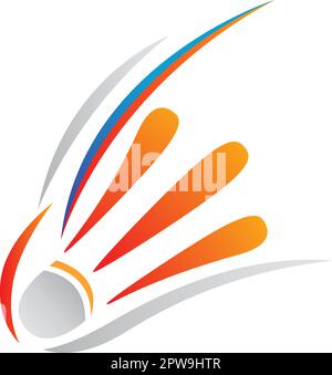 Illustration du symbole de badminton coloré et créatif Illustration de Vecteur