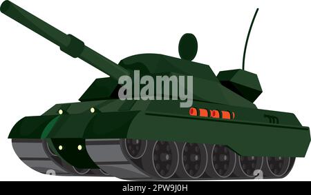 Illustration détaillée du réservoir du véhicule militaire Illustration de Vecteur