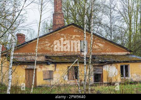 Bâtiments de garnison de l'ancienne époque soviétique près de la rue Kasarmu à Tartu Estonie Banque D'Images