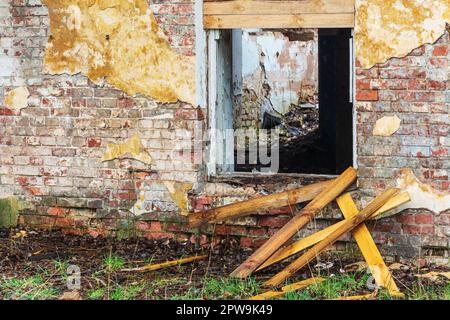 Bâtiments de garnison de l'ancienne époque soviétique près de la rue Kasarmu à Tartu Estonie Banque D'Images