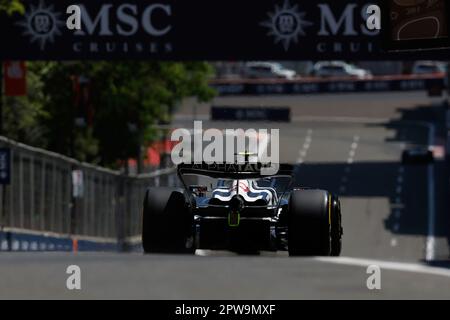 Bakou, Azerbaïdjan. 29th avril 2023. #22 Yuki Tsunoda (JPN, Scuderia AlphaTauri), Grand Prix d'Azerbaïdjan F1 au circuit de la ville de Bakou sur 29 avril 2023 à Bakou, Azerbaïdjan. (Photo par HIGH TWO) Credit: dpa/Alay Live News Banque D'Images