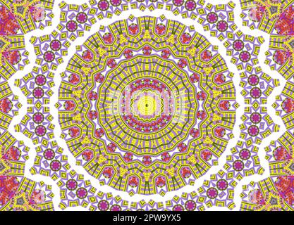 Arrière-plan avec motif radial abstrait lumineux Banque D'Images