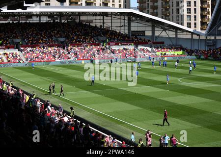 Londres, Royaume-Uni. 29th avril 2023. Pré-mach lors du match de Premier League entre Brentford et Nottingham Forest au Gtech Community Stadium, Londres, Angleterre, le 29 avril 2023. Photo par Pedro Soares. Utilisation éditoriale uniquement, licence requise pour une utilisation commerciale. Aucune utilisation dans les Paris, les jeux ou les publications d'un seul club/ligue/joueur. Crédit : UK Sports pics Ltd/Alay Live News Banque D'Images