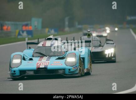 Spa Franchchamps, Belgique. 29th avril 2023. 04/29/2023, circuit de Spa-Francorchamps, Spa-Francorchamps, WEC - TotalEnergies 6 heures de Spa-Francorchamps, sur la photo course GLICKENHAUS, Glickenhaus 007, Romain Dumas (FRA), Ryan Briscoe (AUS), Olivier Pla (FRA) crédit: dpa/Alay Live News Banque D'Images