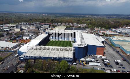 West Bromwich, Royaume-Uni. 29th avril 2023. Une vue générale du terrain avant pendant le match de championnat de pari de ciel entre West Bromwich Albion et Norwich City aux Hawthorns sur 29 avril 2023 à West Bromwich, Angleterre. (Photo par Mick Kearns/phcimages.com) crédit: Images de la SSP/Alamy Live News Banque D'Images