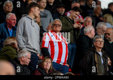 Stoke on Trent, Royaume-Uni. 26th avril 2023. Stoke City Fan lors du match de championnat Sky Bet Stoke City vs Queens Park Rangers au Bet365 Stadium, Stoke-on-Trent, Royaume-Uni, 29th avril 2023 (photo de Ben Roberts/News Images) à Stoke-on-Trent, Royaume-Uni, le 4/26/2023. (Photo de Ben Roberts/News Images/Sipa USA) crédit: SIPA USA/Alay Live News Banque D'Images