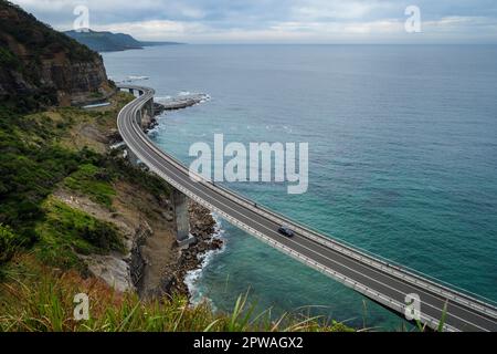 Sea Cliff Bridge, Grand Pacific Drive, Clifton, Nouvelle-Galles du Sud, Australie Banque D'Images