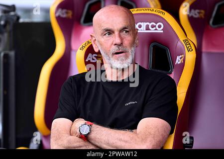 Rome, Italie. 29th avril 2023. De la série Un match entre AS Roma et AC Milan au Stadio Olimpico sur 29 avril 2023 à Rome, Italie. Crédit : Live Media Publishing Group/Alay Live News Banque D'Images