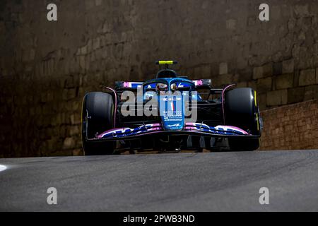 Bakou, Azerbaïdjan, 29 avril, Pierre Gasly, de France concurrence pour Alpine . Sprint Race, manche 4 du championnat de Formule 1 2023. Crédit : Michael Potts/Alay Live News Banque D'Images