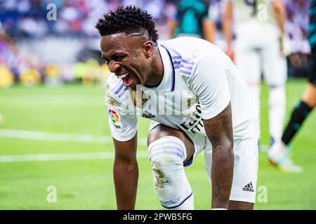 Mardrid, Espagne. 29th avril 2023. Vinicius Junior (Real Madrid) pendant le match de football entre
Real Madrid et Almeria
valable pour le match 32 de la première division de la ligue espagnole “la Liga” célébrée à Madrid, Espagne au stade Bernabeu le samedi 29 avril 2023 crédit: Live Media Publishing Group/Alay Live News Banque D'Images