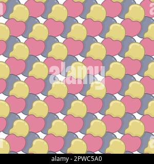 gomme à bulles texture tridimensionnelle imprimé textile sans couture. répéter la conception d'arrière-plan de motif Illustration de Vecteur