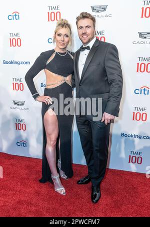 Mikaela Shiffrin et Aleksander Aamodt Kilde participent au Gala 2023 TIME100 au Lincoln Center de New York sur 26 avril 2023 Banque D'Images