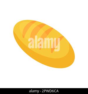 Illustration vectorielle de pain ovale Illustration de Vecteur