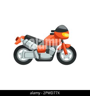 Moto jouet pour enfants illustration vectorielle plate Illustration de Vecteur
