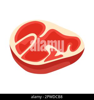 Illustration de la viande enrichie en vitamine B12 Illustration de Vecteur