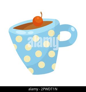 Illustration de la boisson aromatisée aux épices de citrouille Illustration de Vecteur