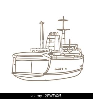 Icône de ligne de cargaison. Cargo, concept de livraison. Peut être utilisé pour des sujets tels que l'expédition, l'international, la logistique. Illustration de Vecteur