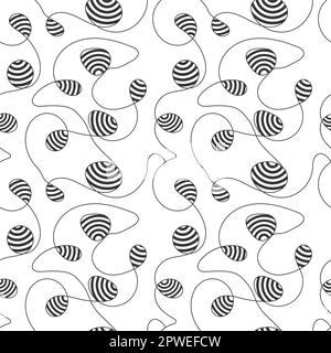 Arrière-plan de motif géométrique abstrait minimal avec formes et lignes abstraites Illustration de Vecteur