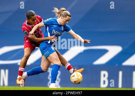 Birmingham, Royaume-Uni. 30th avril 2023. Shania Hayles pendant le championnat féminin Barclays FA entre Birmingham City et Bristol City à St Andrew’s. Crédit : Ryan Asman/Alay Live News Banque D'Images