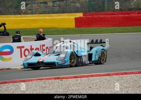 Spa Franchchamps, Belgique. 29th avril 2023. 29 avril 2023, circuit de Spa-Francorchamps, Spa-Francorchamps, WEC - TotalEnergies 6 heures de Spa-Francorchamps, sur la photo GLICKENHAUS RACING, Glickenhaus 007, Romain Dumas (FRA), Ryan Briscoe (AUS), Olivier Pla (FRA) Credit: dpa/Alamy Live News Banque D'Images