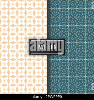 Formes géométriques fleuries abstraites motifs sans couture arrière-plan Illustration de Vecteur