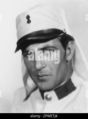 Portrait DE GARY COOPER au MAROC 1930 réalisateur JOSEF VON STERNBERG Novel BENNO VIGNY Costume Design TRAVIS BANTON Paramount Pictures Banque D'Images