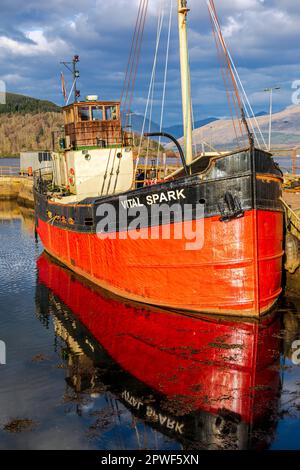 The Vital Spark, nommé d'après le bouffeur fictif apparu dans les livres Para Handy, écrit par Neil Munro Banque D'Images