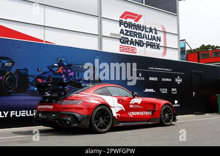 Bakou, Azerbaïdjan. 30th avril 2023. Mercedes AMG safety car, pendant le Grand Prix d'Azerbaïdjan de Formule 1 2023, 4th tour du Championnat du monde de Formule 1 2023 de 28 avril à 30, 2023 sur le circuit de la ville de Bakou, à Bakou, Azerbaïdjan - photo DPPI crédit: DPPI Media/Alamy Live News crédit: DPPI Media/Alamy Live News Banque D'Images