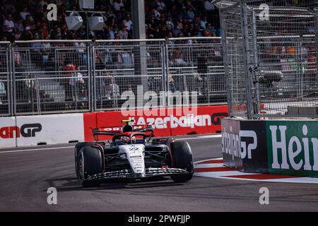 Bakou, Azerbaïdjan. 30th avril 2023. #22 Yuki Tsunoda (JPN, Scuderia AlphaTauri), Grand Prix d'Azerbaïdjan F1 au circuit de la ville de Bakou sur 30 avril 2023 à Bakou, Azerbaïdjan. (Photo par HIGH TWO) Credit: dpa/Alay Live News Banque D'Images