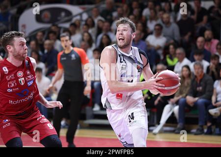 Casale (AL), Italie. 30th avril 2023. Daum Mike lors du match du championnat italien de basket-ball A1 Bertram Derthona Panier Tortona vs EA7 Armani Milano (75 -77 ) gagne Milano Credit: Norberto Maccagno/Alay Live News Banque D'Images