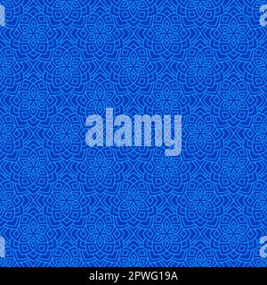 Fleurs monochromes simples, motif floral abstrait. Motif vectoriel transparent. Motif fleuri abstrait de style arabesque oriental. Un tout-en-un Illustration de Vecteur