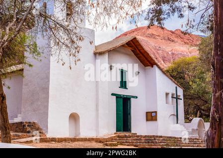 Église Santa Rosa de Lima dans le village de Purmamarca Banque D'Images