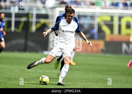 Milan, Italie. 30th avril 2023. Alessio Romagnoli (Latium) pendant la Sirie italienne Un match entre l'Inter 3-1 Latium au stade Giuseppe Meazza sur 30 avril 2023 à Milan, Italie. Crédit: Maurizio Borsari/AFLO/Alay Live News crédit: AFLO Co. Ltd./Alamy Live News Banque D'Images