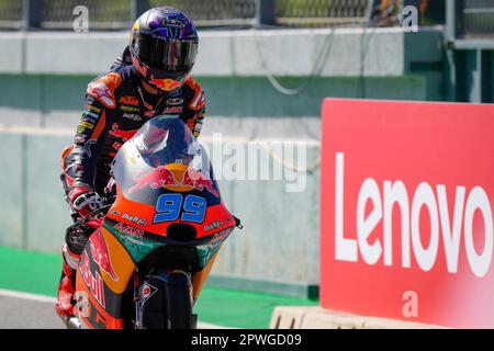 Jerez, Espagne. 30th avril 2023. Courses de MotoGP Guru par Gryfyfyn Grand Prix d'Espagne au circuit Jerez Angel Nieto, Jerez, Cadix, 30 avril 2023 en photo : Moto3 Jose Antonio Rueda Carreras del Gran Premio Guru par Gryfyfyfyn de MotoGP de España en el Circuito de Jerez Angel Nieto, Jerez, Cadix, 30 de Abril de 2023 POOL/ MotoGP.com/Cordon les images de presse seront à usage éditorial exclusif. Crédit obligatoire: © motogp.com crédit: CORMON PRESSE/Alay Live News Banque D'Images