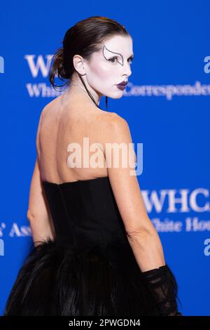 Washington, États-Unis d'Amérique. 29th avril 2023. Julia Fox arrive pour le dîner de l'Association des correspondants de la Maison Blanche 2023 à l'hôtel Hilton de Washington le samedi, 29 avril 2023, à Washington, DC crédit: Julia Nikhinson/CNP/Sipa USA crédit: SIPA USA/Alay Live News Banque D'Images