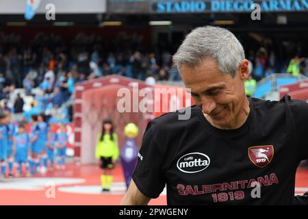 Naples, Campanie, Italie. Naples, Campanie, Italie. 30th avril 2023. Pendant le match de football italien série A SSC Napoli vs FC Salerntana sur 30 avril 2023 au stade Diego Armando Maradona à Naples. Crédit : ZUMA Press, Inc./Alay Live News Banque D'Images