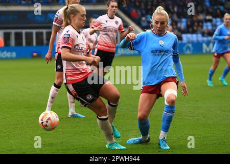 Manchester, Royaume-Uni. 30th avril 2023. Manchester Academy, Manchester, 30th avril 2023 : Amalie Eikeland (9 Reading) pendant le match WSL entre Manchester City et Reading au stade Academy, Manchester, Angleterre. (MHodsman/SPP) crédit: SPP Sport presse photo. /Alamy Live News Banque D'Images