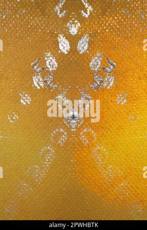 Coloré acrylique peinture résumés psychédélique création sur toile art attaque gros plan moderne haute qualité grande taille instantané stock photographie artistes pri Banque D'Images