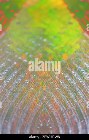 Coloré acrylique peinture résumés psychédélique création sur toile art attaque gros plan moderne haute qualité grande taille instantané stock photographie artistes pri Banque D'Images