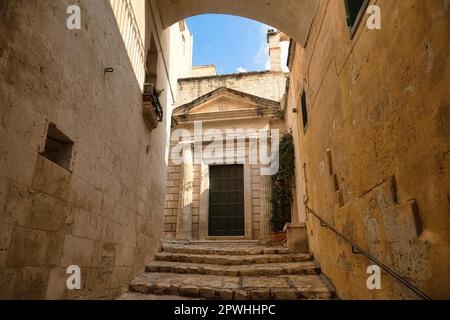 Alley in Matera, province de Matera, Basilicate, Italie, Matera, Basilicate, Italie Banque D'Images