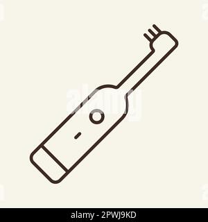 Icône de brosse à dents électrique Illustration de Vecteur