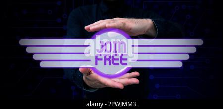 Inspiration montrant le signe Join Free, Word pour l'acte ou une instance de joindre un groupe ou une organisation Banque D'Images